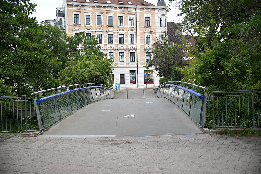 Hallorenbrücke, Übergang, Fußgänger, Straße