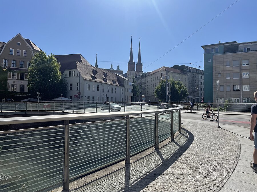 Klausbrücke, Innenstadt, alter Markt, Verbindung